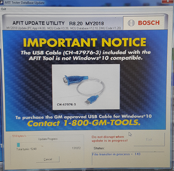 AFIT USB Cable for Windows 10 TechLink