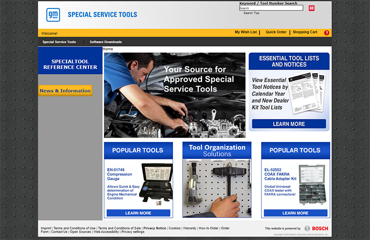 Dealer Set-Up File Provides Full List of Special Service Tools