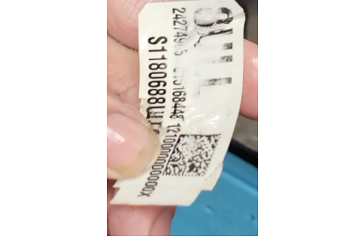 Avoid the TUN# Label When Cleaning Transmission Cases