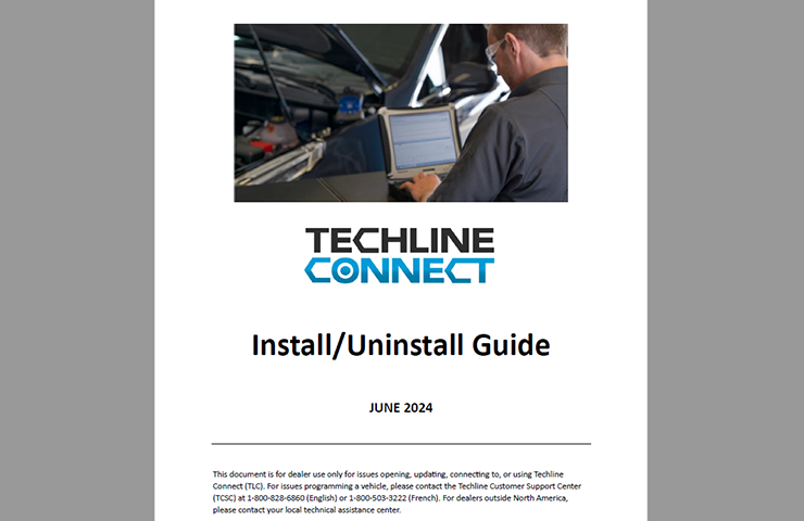 New Techline Connect Install/Uninstall Guide Addresses Application Errors