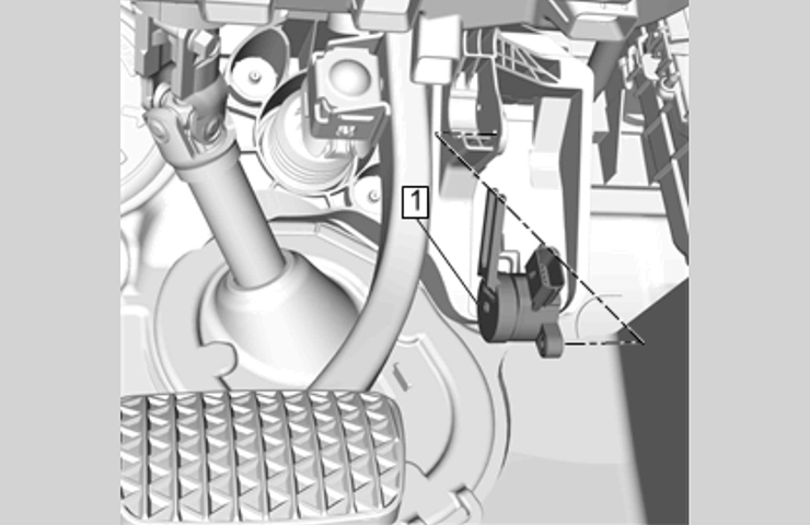 Incorrect Brake Pedal Position Sensor Signal Input