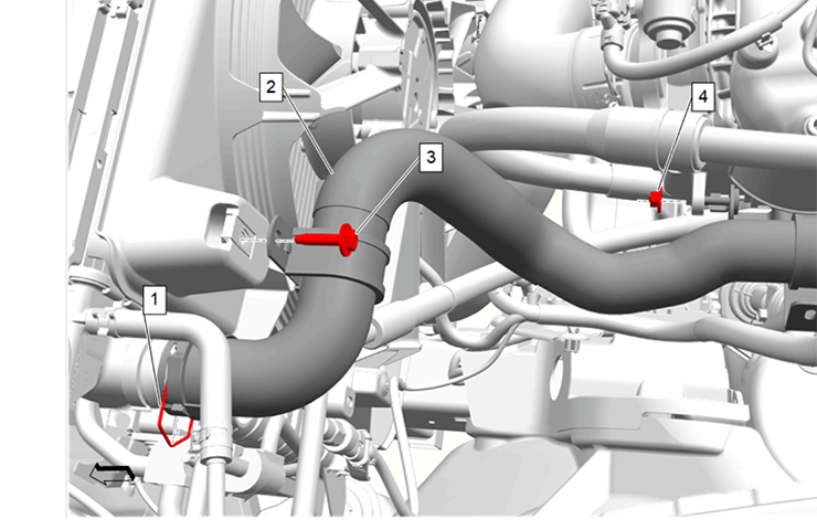 Radiator Inlet Hose Coolant Leak