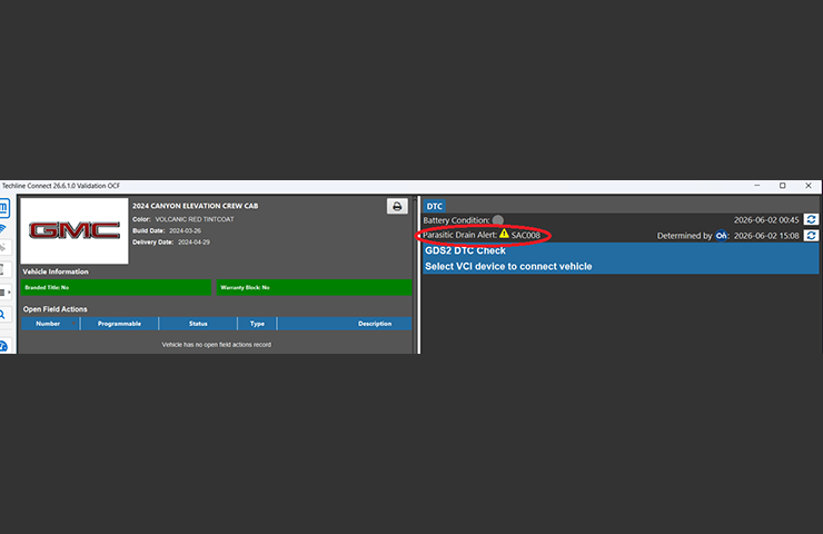 Latest Techline Connect Update Adds Proactive Alert for Parasitic Drains to Dashboard